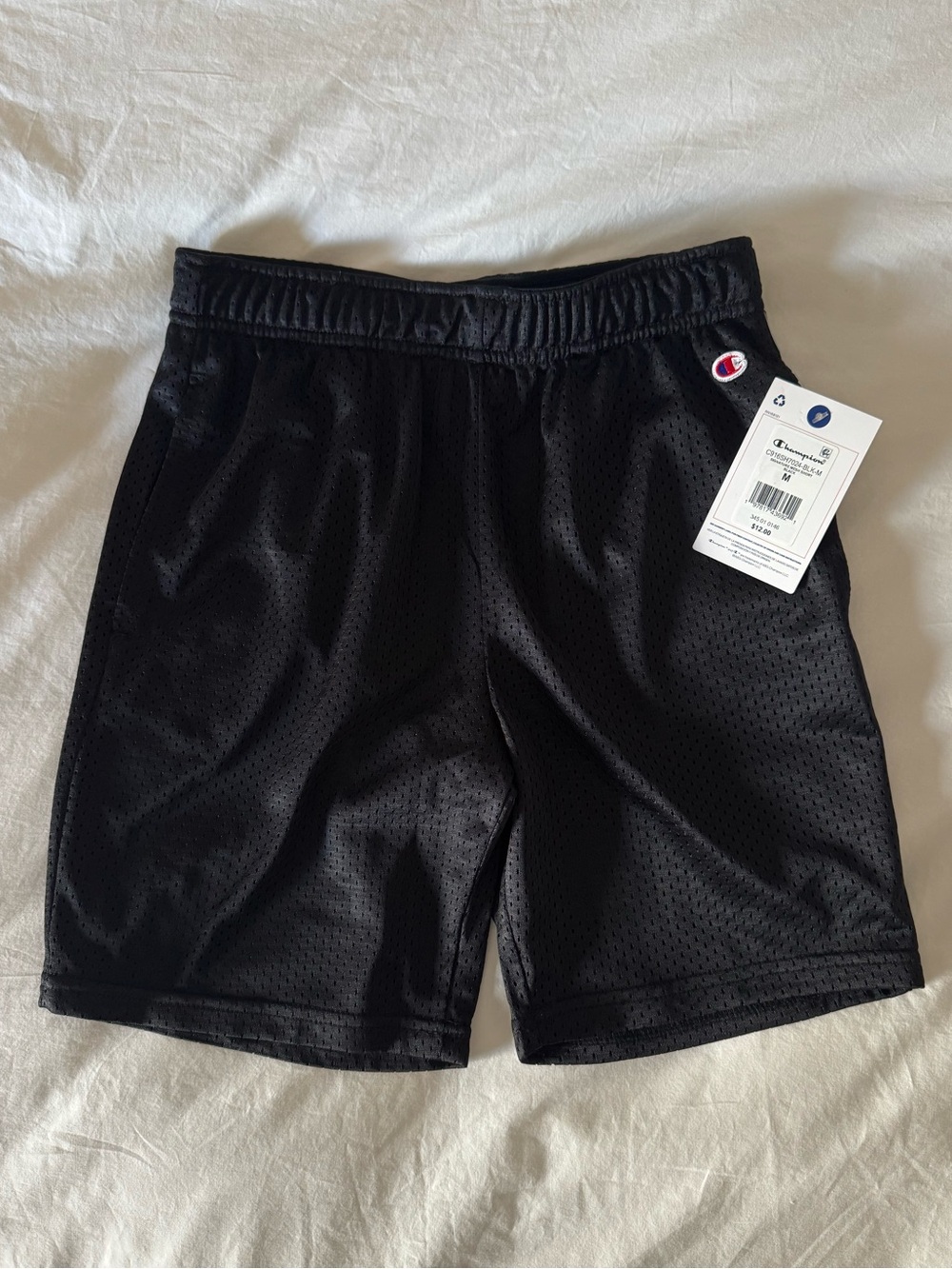 Black Mesh Shorts